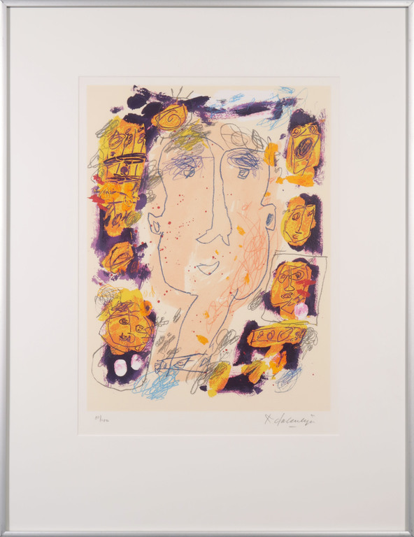 Kees Salentijn: Zeefdruk, Vestidos I - Ingelijst kopen? Bied vanaf 35!