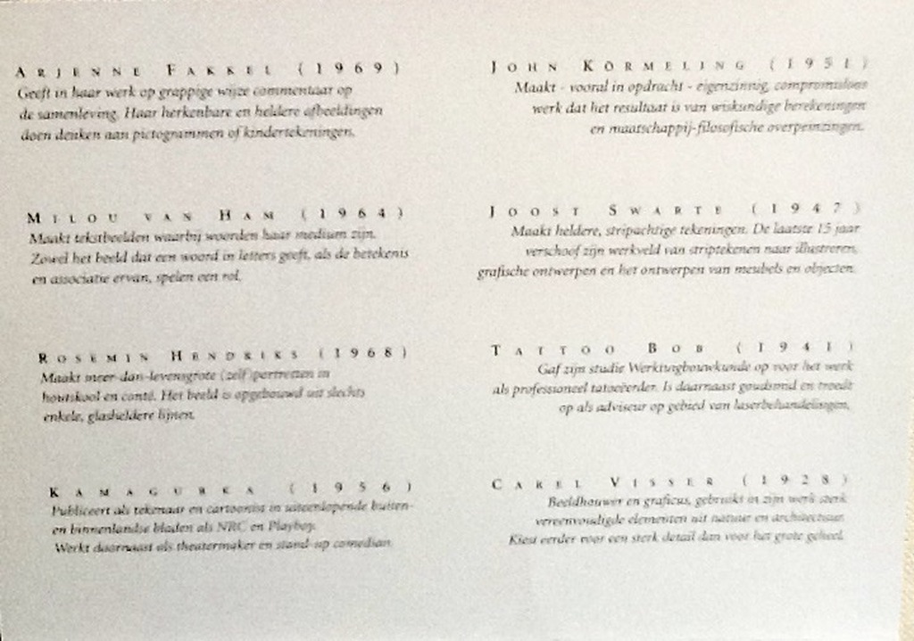 Kamagurka,Joost Swarte, Carel Visser e.a. Map met Kunst tattoos 1998 kopen? Bied vanaf 1!