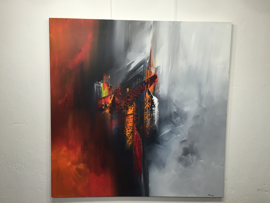 GENA GENADYJ  gemengde technieken op doek verkocht voor € 175!