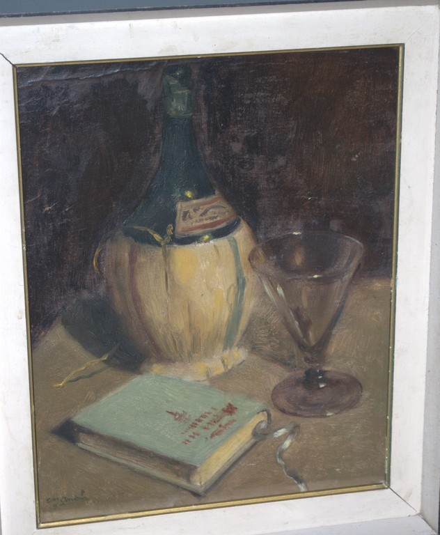 stilleven olieverf 1944 verkocht voor € 40!