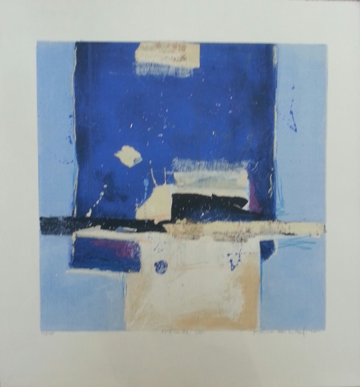 Ron van der Werf, zeefdruk op papier, titel:" Prelude II" verkocht voor € 40!