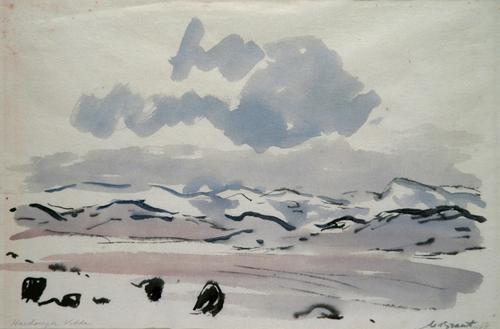 Maaike Braat: Hardanger  vidda - aquarel kopen? Bied vanaf 60!