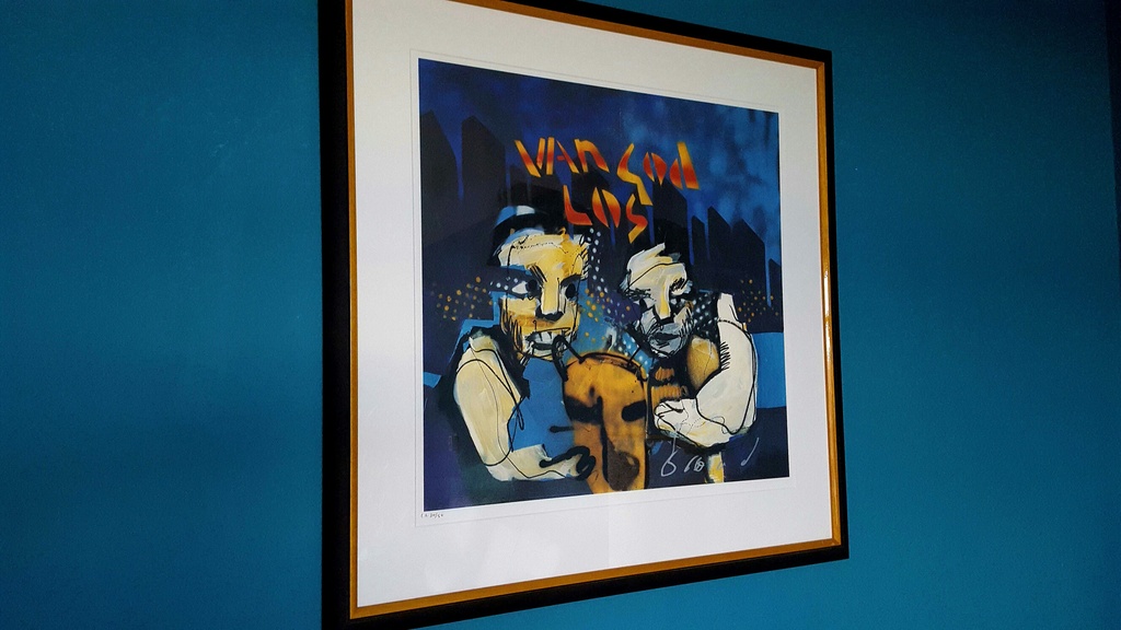Herman Brood, zeefdruk, van God los kopen? Bied vanaf 400!