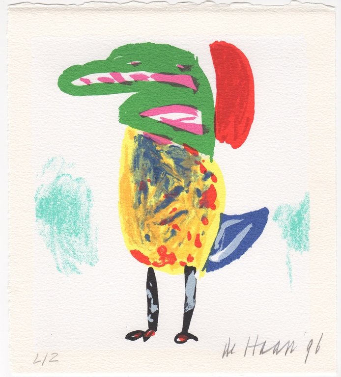 Jurjen de Haan, zeefdruk, 1996 verkocht voor € 60!