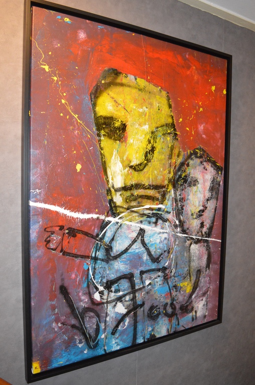 Herman Brood, gemengde techniek, Mama&Me kopen? Bied vanaf 3500!