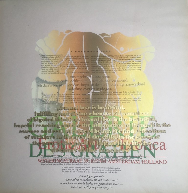 Simon Vinkenoog: Kleurenlitho, Openingsspeech De 3 Gratiën. kopen? Bied vanaf 1!