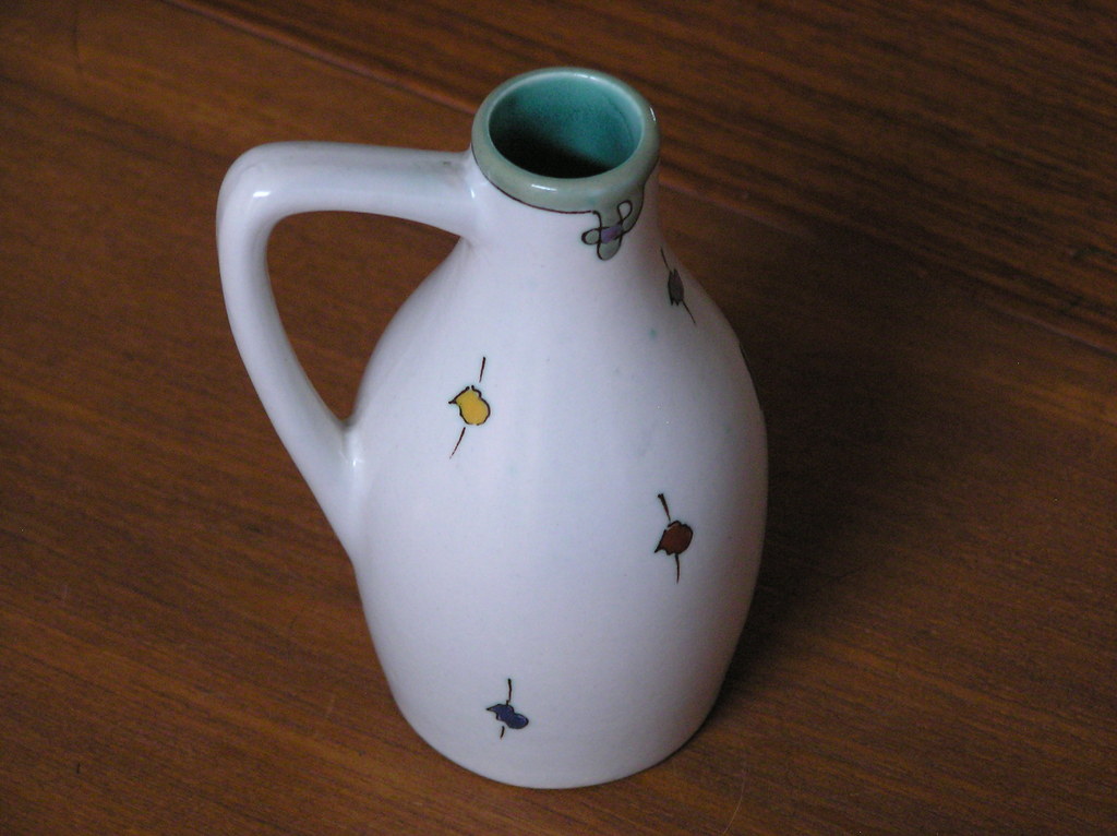 Plazuid Gouda, klein handbeschilderd platelen kruikje jaren'50 kopen? Bied vanaf 12!