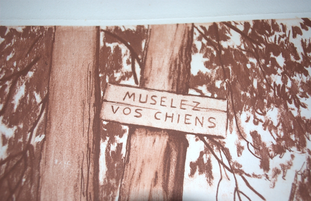 Muselez vos chiens - ets vernis-mou 1931- gesigneerd  kopen? Bied vanaf 35!