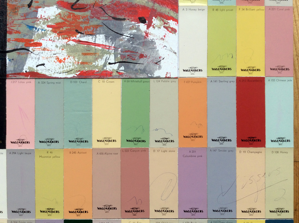 Jack Vissers - Jack Vissers - CORFLUX - collage en acryl  kopen? Bied vanaf 65!