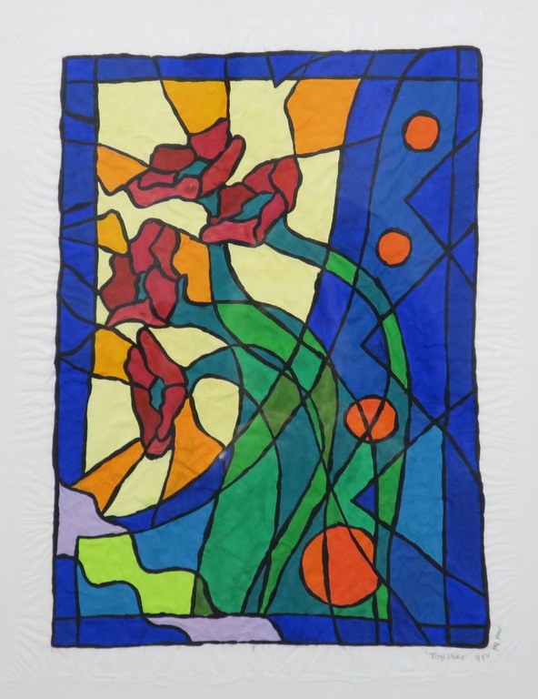 Piet Quekel: Gouache op rijstpapier, Together - Ingelijst kopen? Bied vanaf 1!
