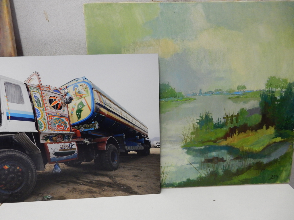 Collectie modern werk: Hans Stakelbeek foto + 6 schilderijen en litho kopen? Bied vanaf 1!