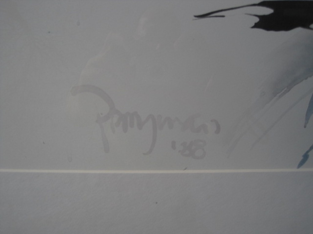 Norman Perryman (1933-) aquarel "Kinetische Compositie" gesigneerd 1988 kopen? Bied vanaf 1!