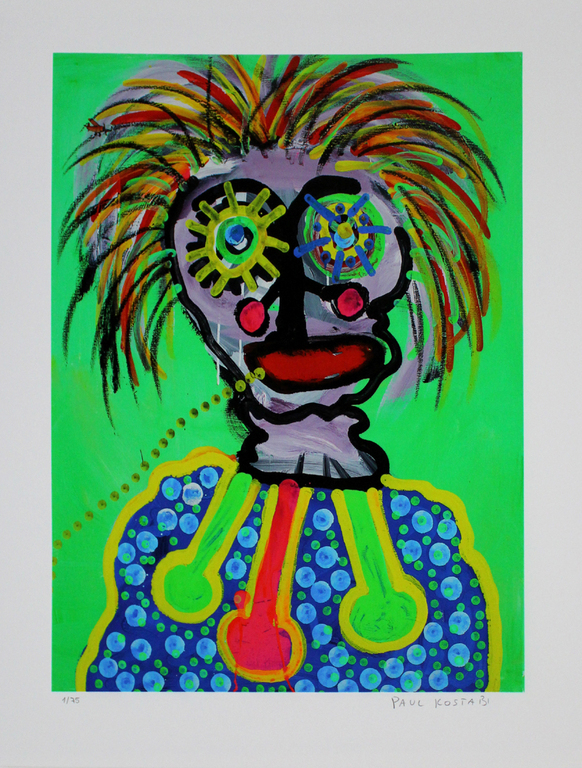 PAUL KOSTABI - "Bubbalicious" -- signiertes Giclée - oplage van 75 ex. - 2014 verkocht voor € 45!