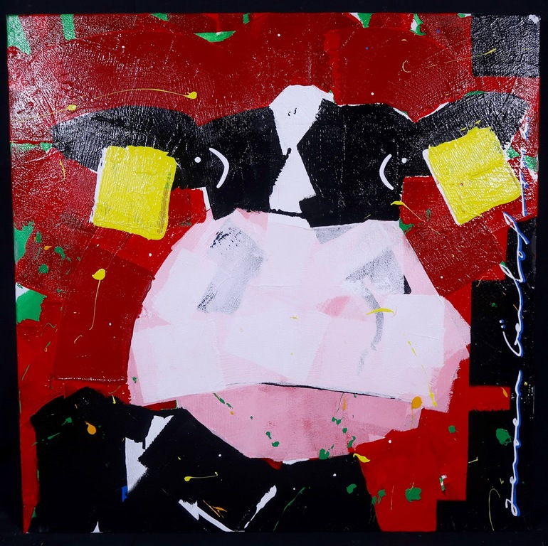 Jeroen Gerlofsma: Acryl op doek, Willy kopen? Bied vanaf 1!