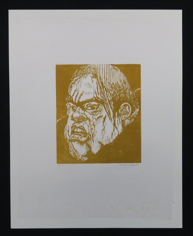 Herman Gordijn: Houtsnede op Japans papier, Portret II kopen? Bied vanaf 20!