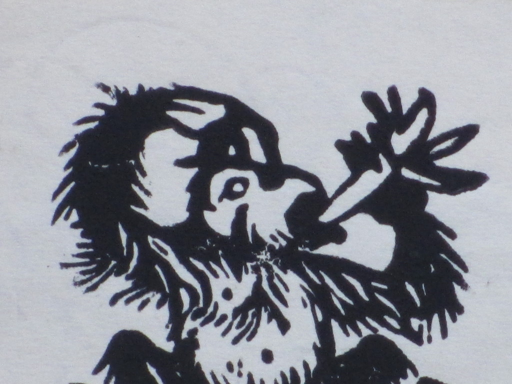 Pieter Pouwels, Aapje met banaan, Houtsnede kopen? Bied vanaf 1!