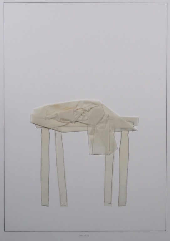 Wim Smits: Collage en potlood op papier, Ode to Man Ray - Ingelijst kopen? Bied vanaf 50!