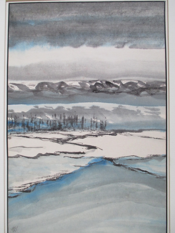 Onbekend, aquarel landschap kopen? Bied vanaf 1!