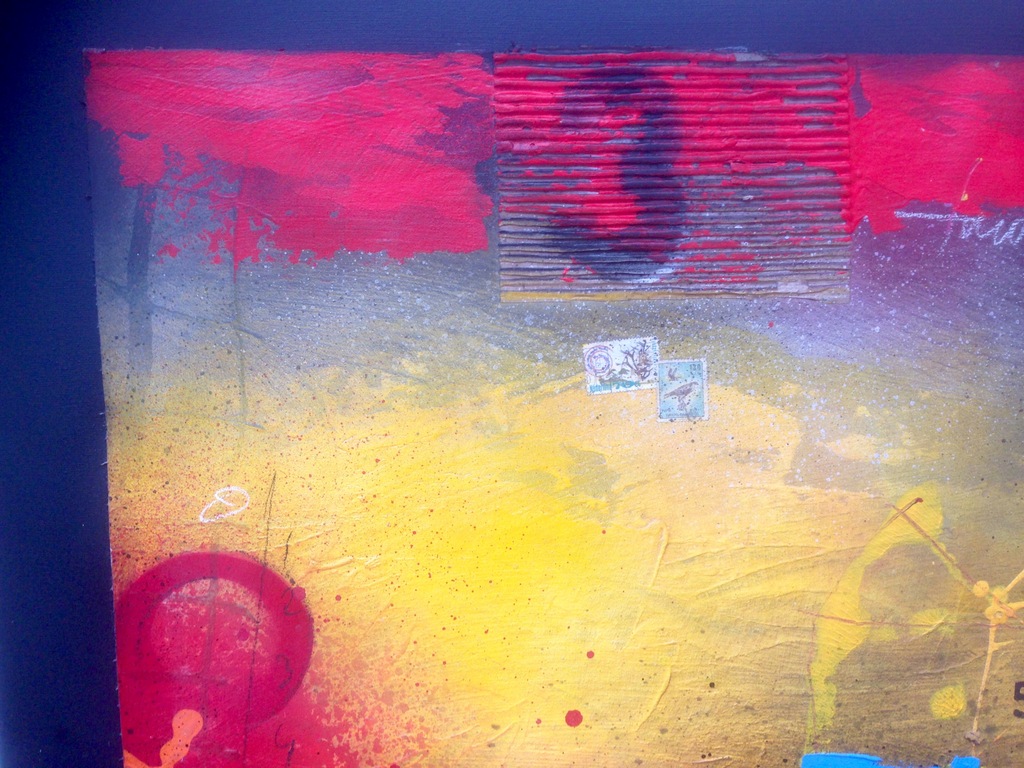 Theo koster, gemengde techniek, red sky kopen? Bied vanaf 1!