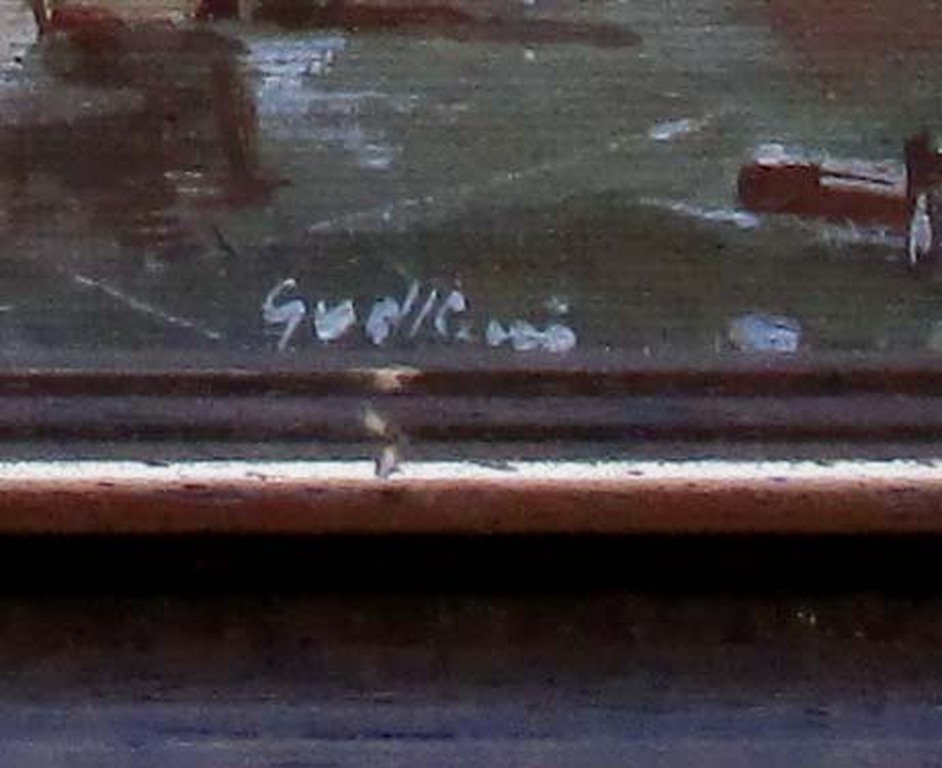 Onbekend kunstenaar, Acrylverf op doek, Winterlandschap kopen? Bied vanaf 10!