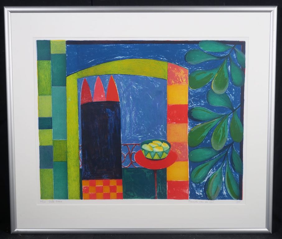 Fenneke van der Elst: Litho, Villa Diana - Ingelijst (Groot) kopen? Bied vanaf 1!