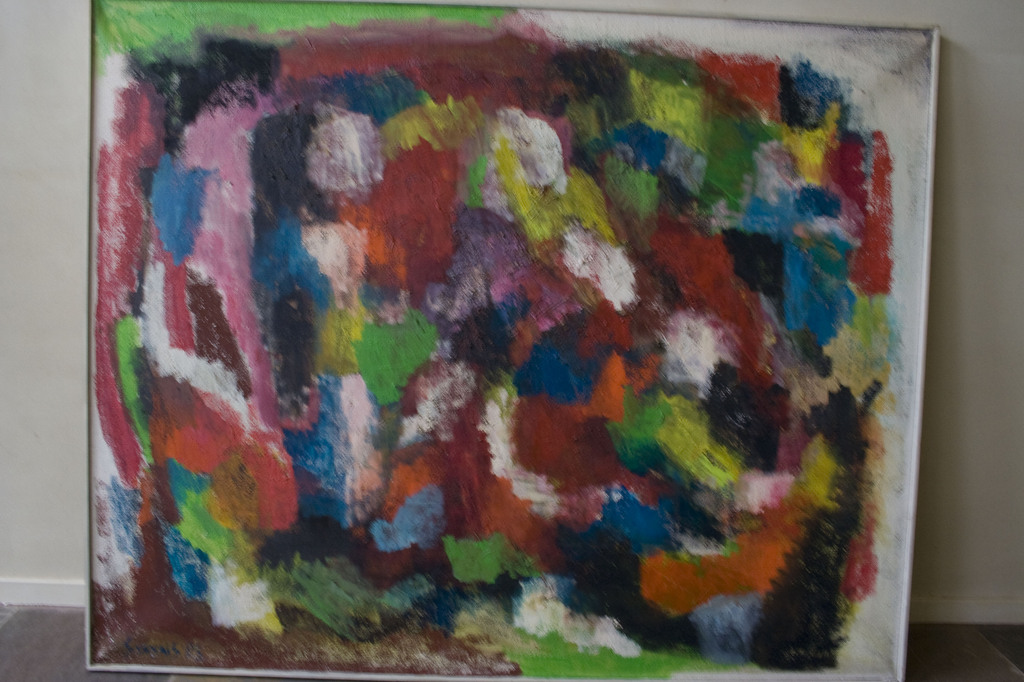 Hans Pilmeyer , groot abstract werk (120x150cm), olieverf op canvas kopen? Bied vanaf 300!