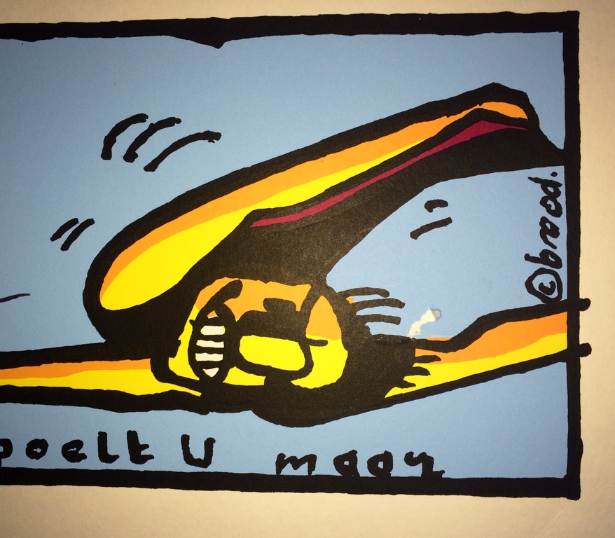 HERMAN BROOD, gelimiteerde en handgesigneerde zeefdruk 'Spoelt u maar' kopen? Bied vanaf 1!