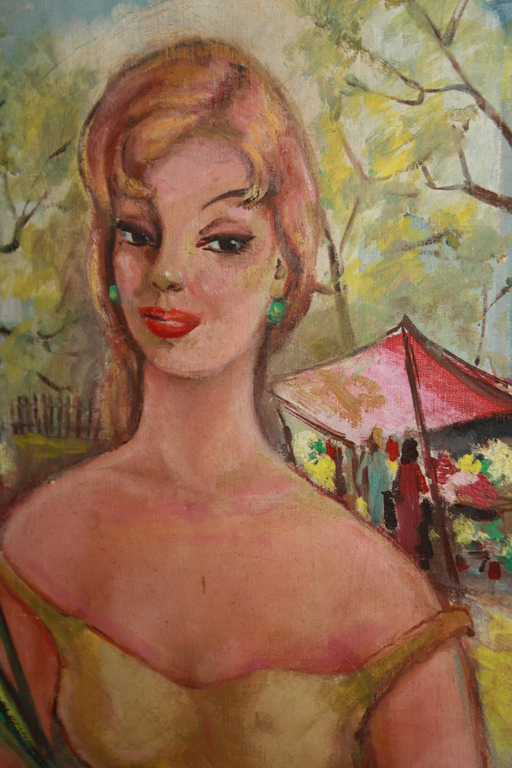 Parijse pin up dame - jaren 50 kopen? Bied vanaf 1!