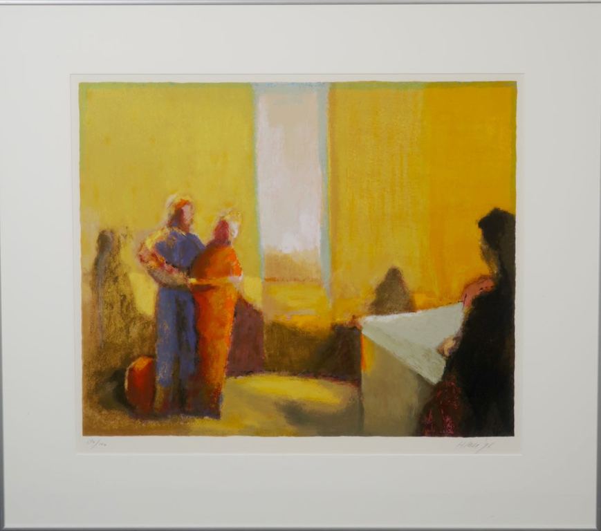 Han Mes: Zeefdruk, Circus - Ingelijst verkocht voor € 50!