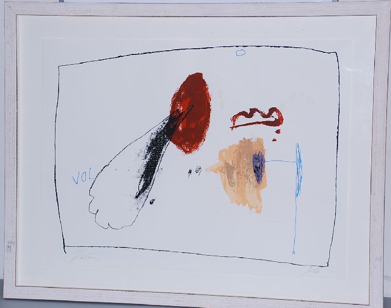 Sjaak Korsten: Kleurenlitho. Compositie. verkocht voor € 81!