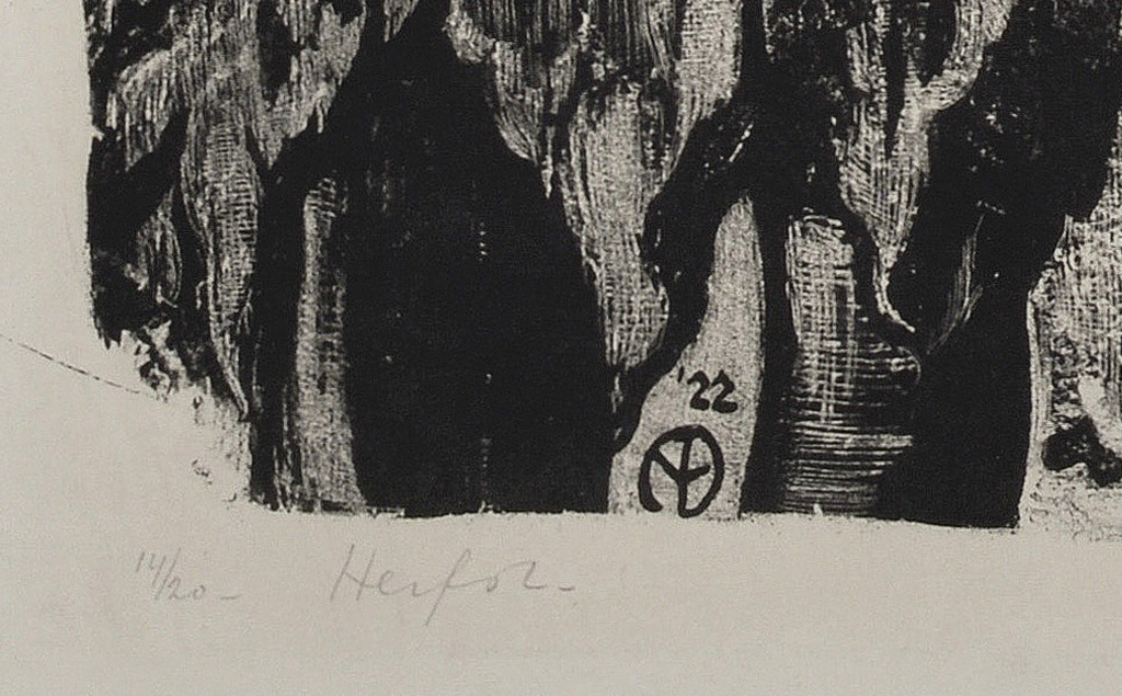 Aart van Dobbenburgh: Litho - Herfst - 1922 kopen? Bied vanaf 50!