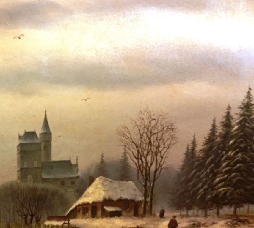 Lodewijk Johannes Kleijn (1817-1897)-Winterlandschap -olieverf canvas-gesigneerd kopen? Bied vanaf 1!