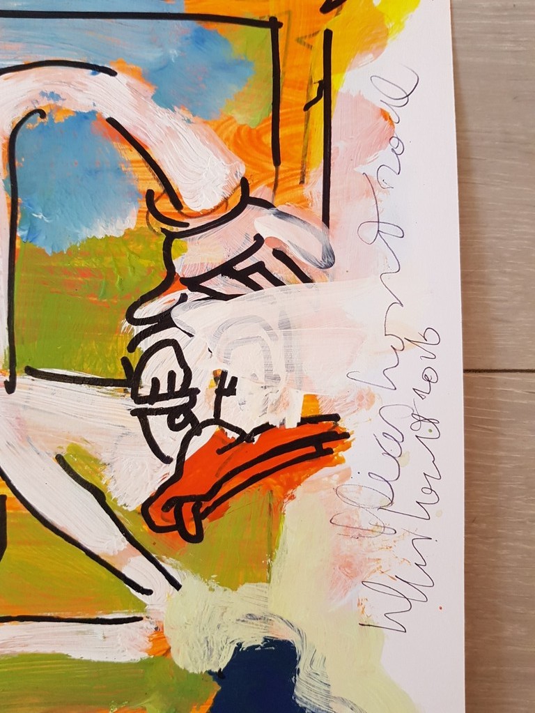 Peter Klashorst - origineel werk - serie Dagobert Duck kopen? Bied vanaf 1!