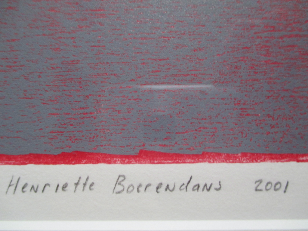Henriëtte Boerendans, ingelijste houtsnede "Het Arsenaal" Barth-lijst kopen? Bied vanaf 50!