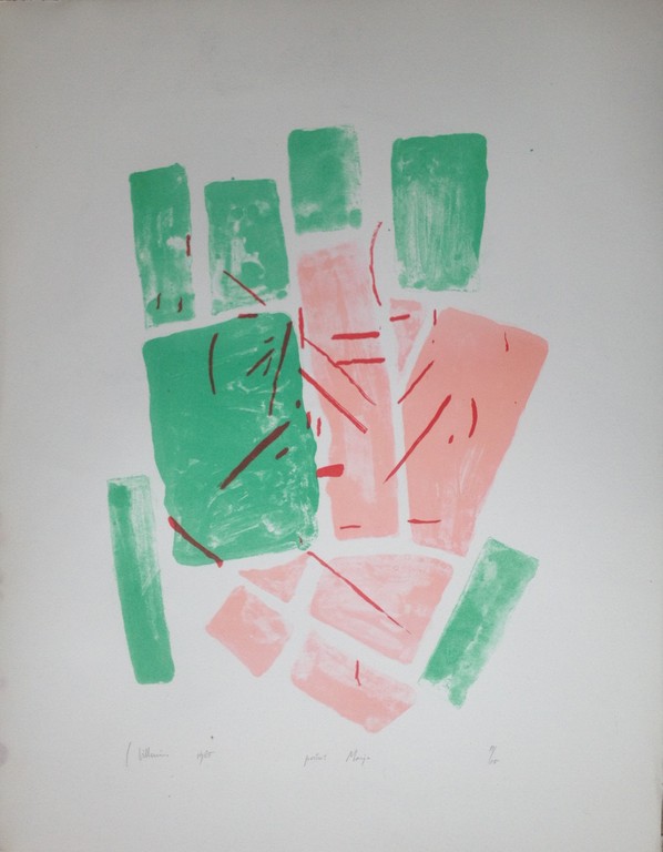 Jaap Hillenius: Zeefdruk, Portret van Marja kopen? Bied vanaf 1!