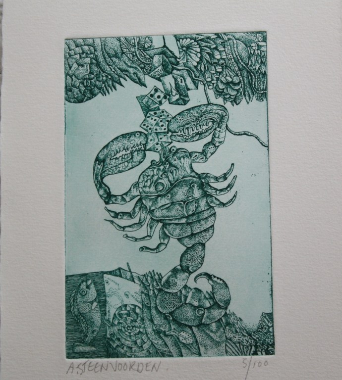 Ab Steenvoorden -Etsen- Schorpioen, Stier, Waterman, Tweeling, Ram, Leeuw kopen? Bied vanaf 35!