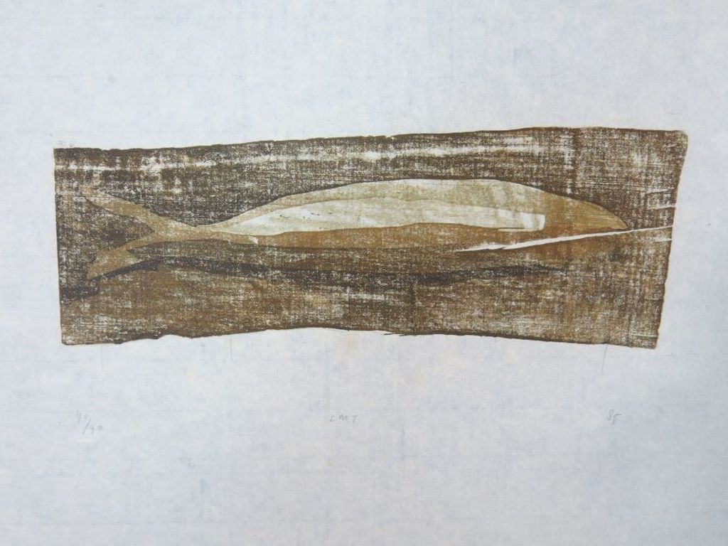 Leon Tebbe: Houtsnede, Vis kopen? Bied vanaf 1!