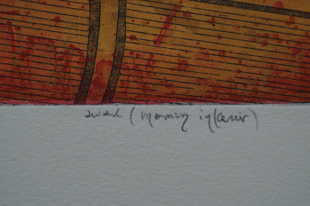 Mark Visione - gesigneerde ets - aware (morning interior) kopen? Bied vanaf 35!