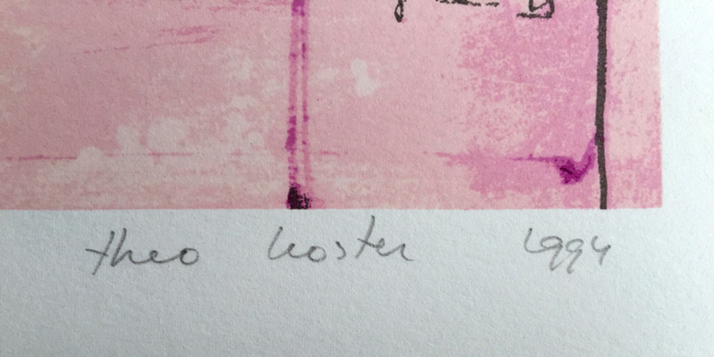 Theo Koster - 2 gesigneerde zeefdrukken - E/A ex. - 1994 kopen? Bied vanaf 30!