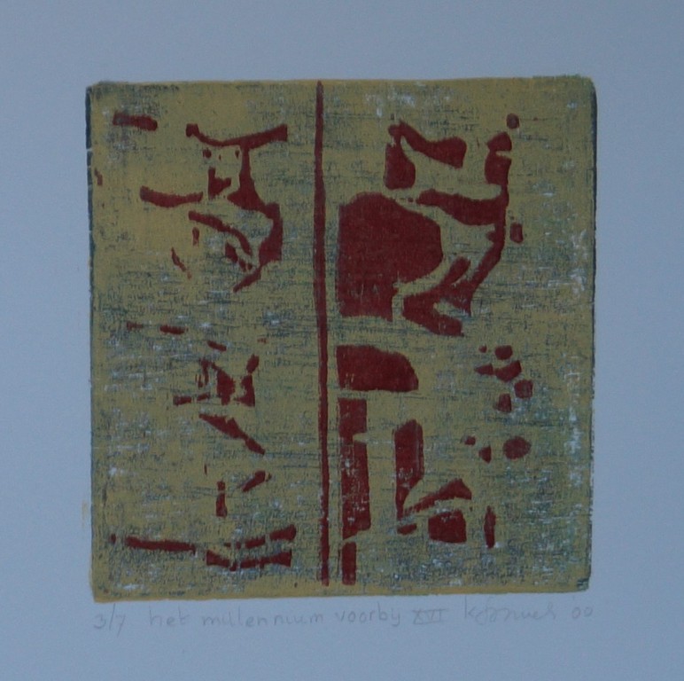 Onbekende kunstenaar - serie van 3 etsen - het millenium voorbij kopen? Bied vanaf 10!