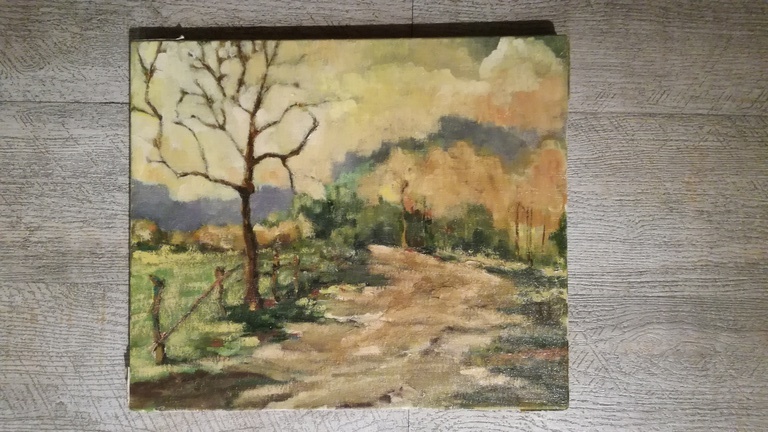 Onbekend kunstenaar, Olieverf op doek, Landschap kopen? Bied vanaf 1!