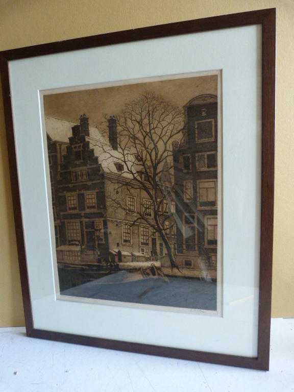 Heerengracht, Amsterdam - ets van Frans Everbag 1877 - 1947. kopen? Bied vanaf 75!