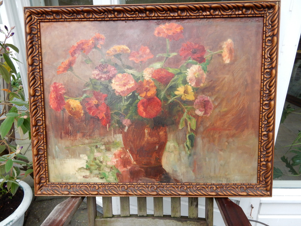 Jacoba van Groningen- Laurillard, dik olieverf op doek, r.o. gesigneerd. kopen? Bied vanaf 300!