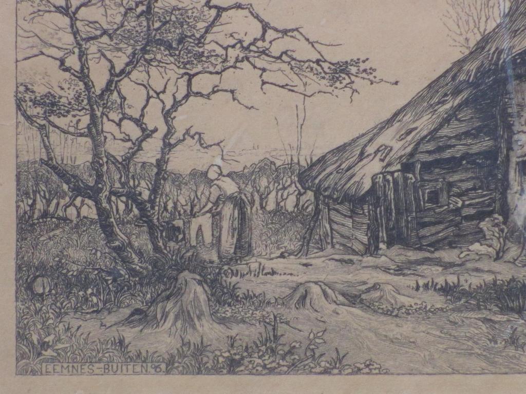 Toon de Jong, Eemnes-Buiten, Ets 1906 kopen? Bied vanaf 25!