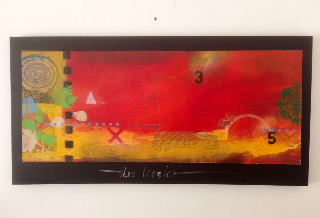 Theo koster,gemengde techniek, new morning. verkocht voor € 135!