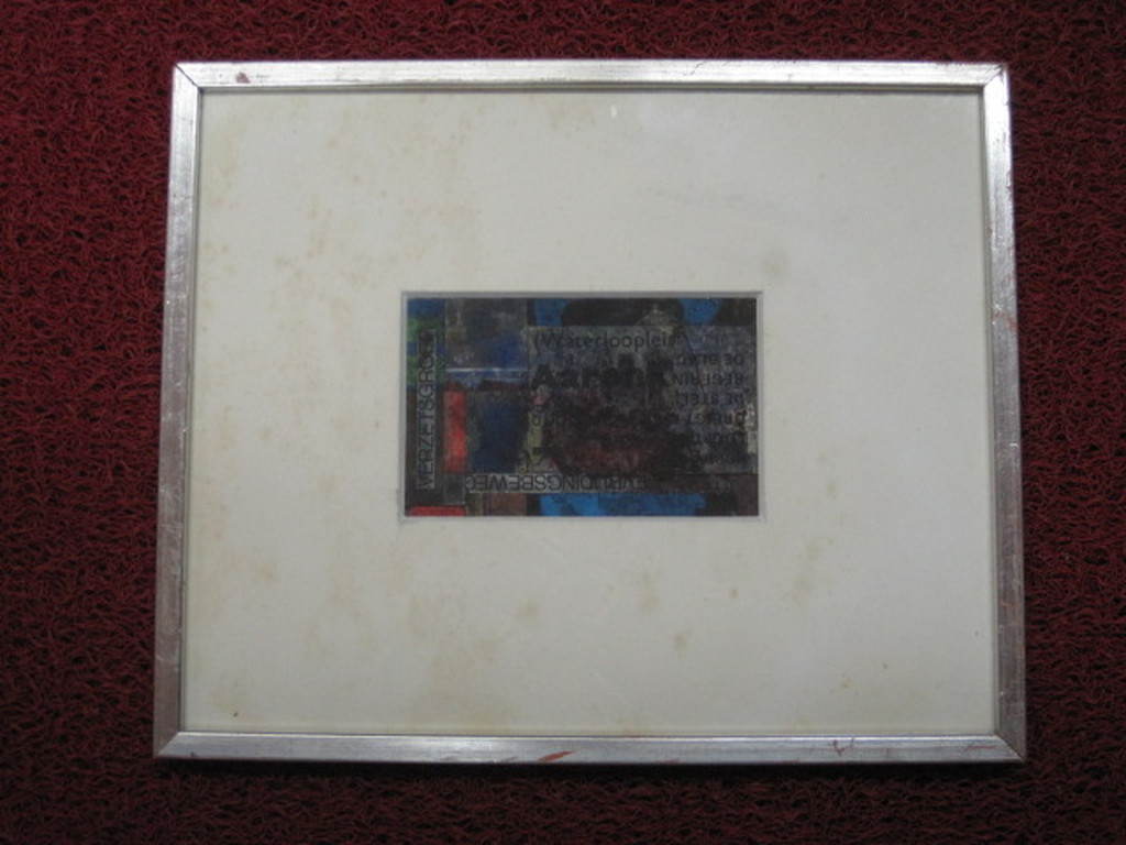 Originele Collage/Aquarel "Februaristaking" van Di Reurhoff Behrens 1902-1998  kopen? Bied vanaf 1!