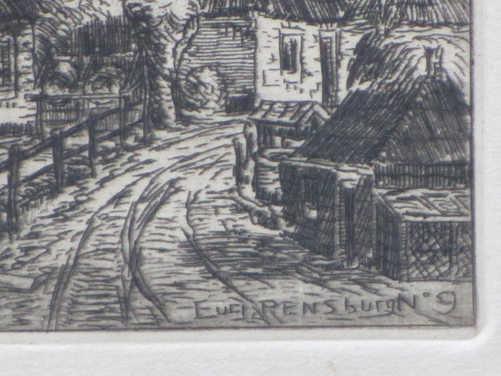 Eugene Rensburg, Boerderij Vierhouten, Ets kopen? Bied vanaf 1!