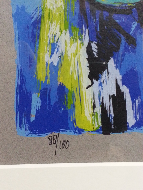 Ad van Hassel, zeefdruk in houten lijst kopen? Bied vanaf 25!