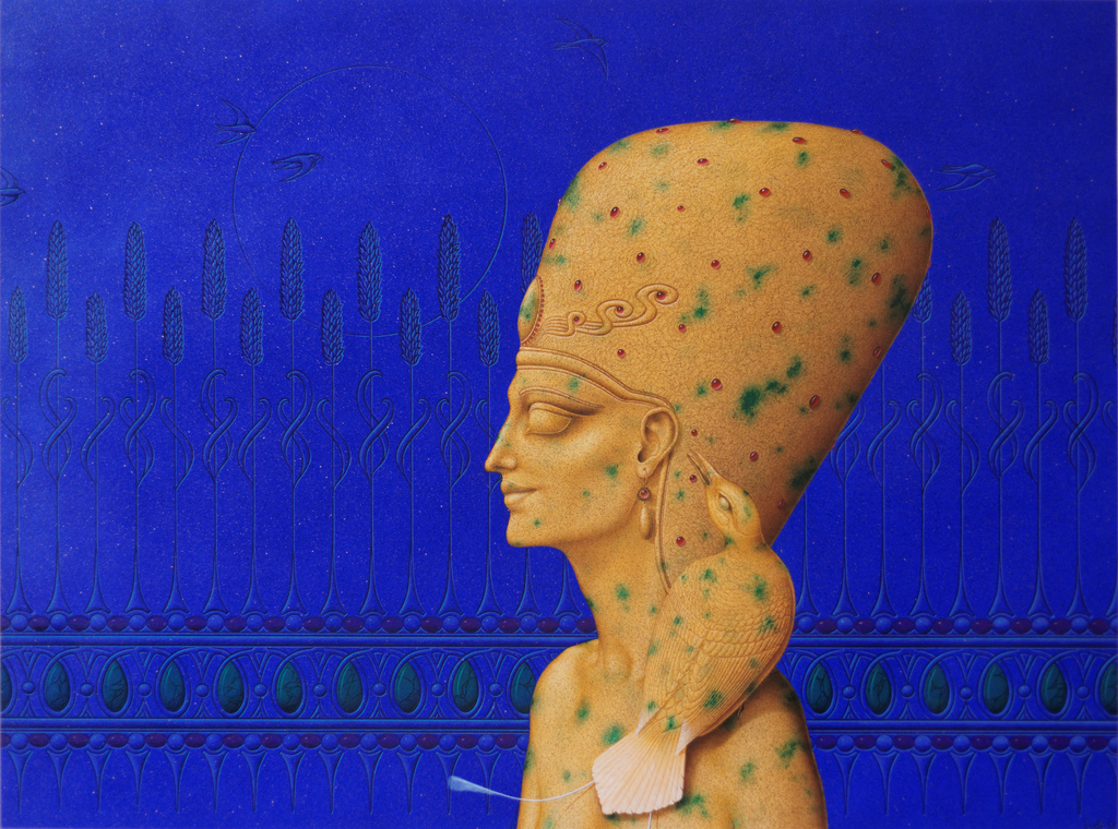 Bodi Rongen: Het bericht van de Koning, kleurpotlood en gouache kopen? Bied vanaf 600!