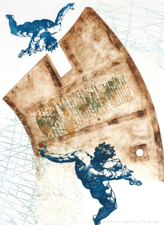 Leentje Linders: Ets, Apollo Thirteen 2 (groot) verkocht voor € 70!